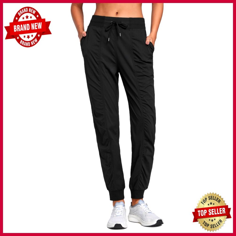 Lightweight Workout Joggers With Pockets, 30.5" Inseam, High Rise